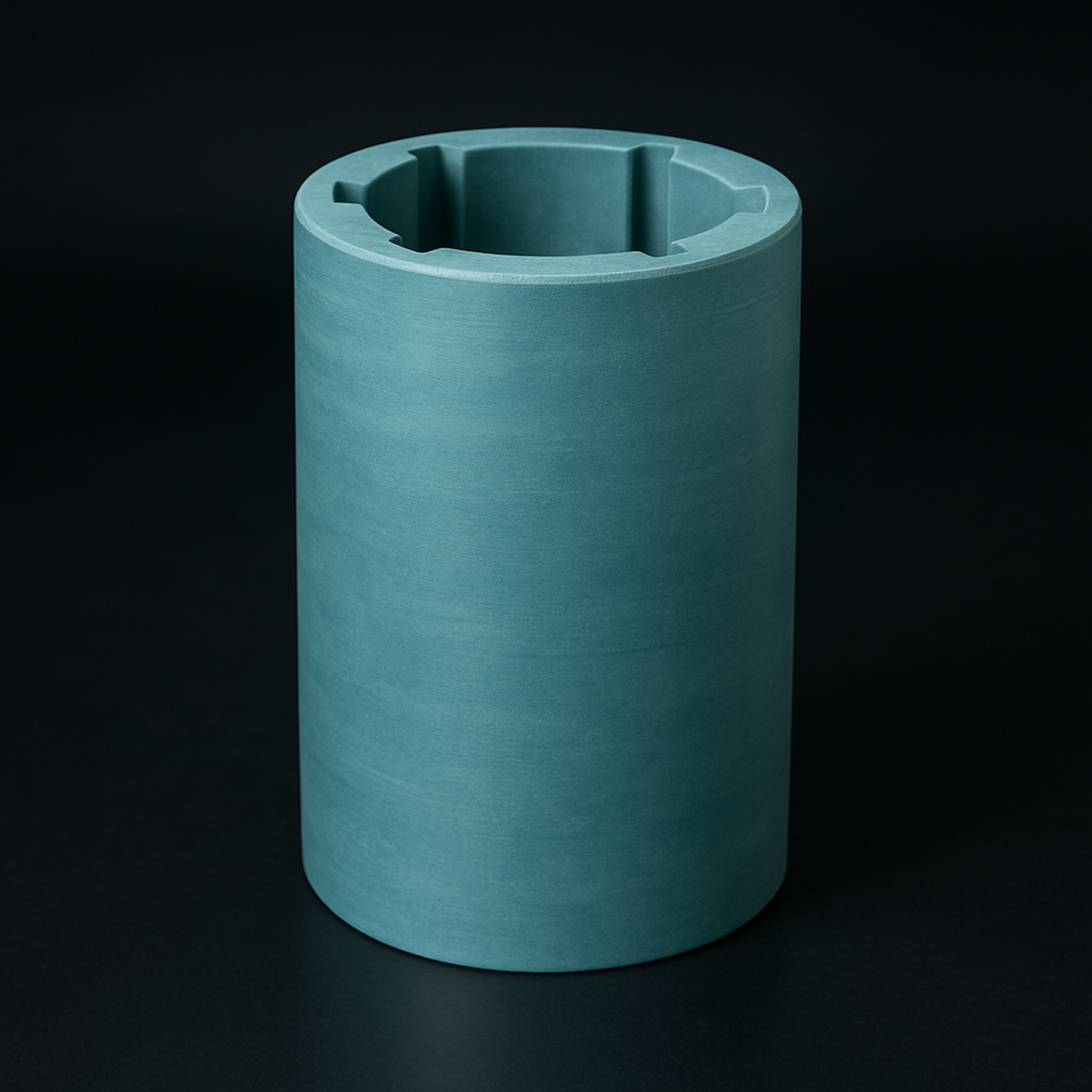 Self Lubricating Fiber Reinforced Composite Bearing - Color: Green / Red / Grey