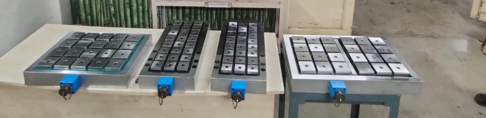 Blue-black Magnetic Table Chuck For Vmc