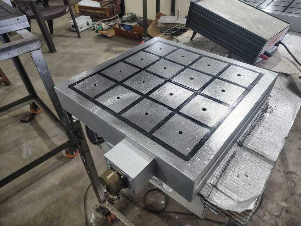 Blue-black Magnetic Table Chuck For Vmc