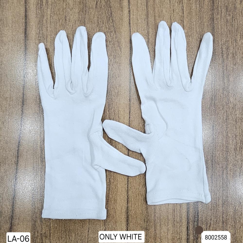 Cotton Gloves - Color: White