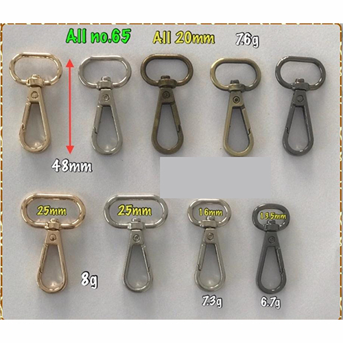 Nickel Dog Hook - Color: Multicolor