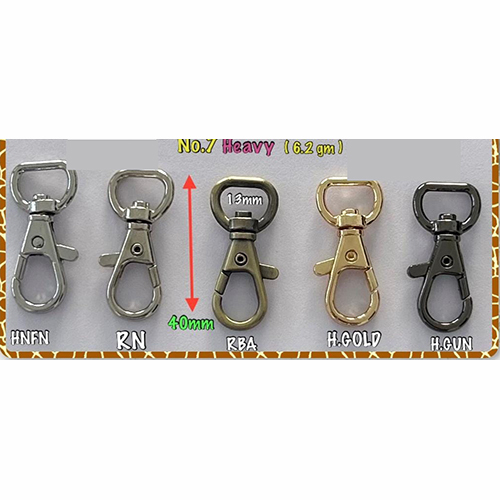 Nickel Dog Hook - Color: Multicolor