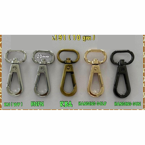 Nickel Dog Hook - Color: Multicolor