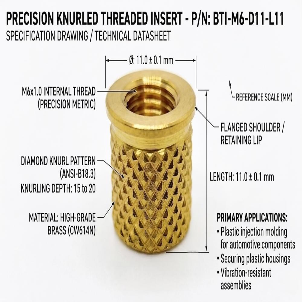 M6 Brass Insert