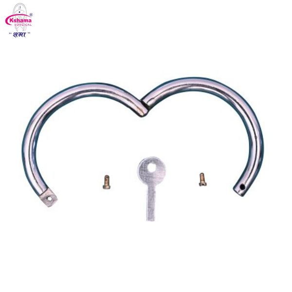 Bull Nose Ring Stainless Steel, Screw Key Cattle Cow SS Veterinary Instruments (1 Pc)