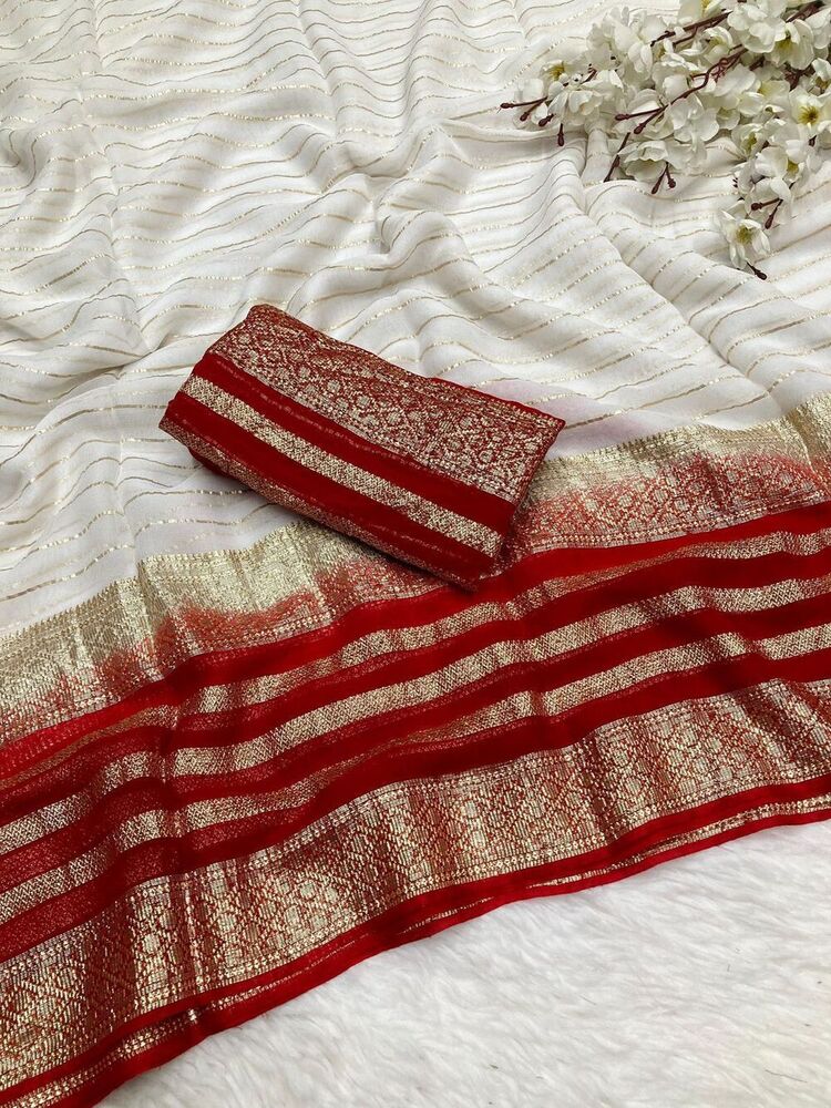 Pure Viscose Satin Sarees