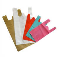 White Non Woven W Cut Bags