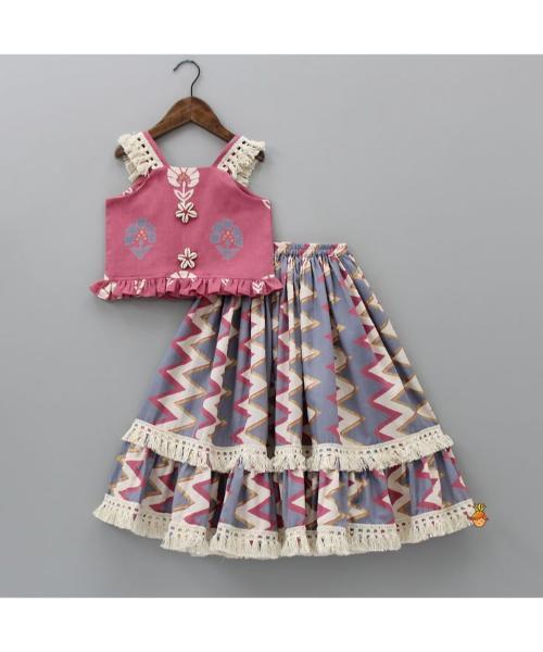 Kids Choli Set - Size: Double Extra Small