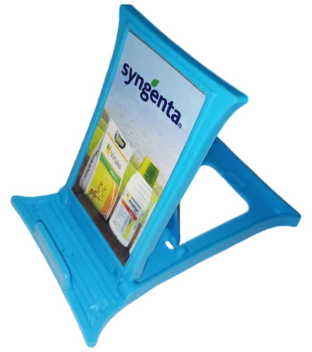 Blue Promotional Plastic Mobile Stand - Size: 115X32X8Mm (Hxwxl)