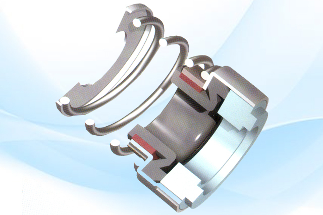Elastomeric Bellow Seals - Color: Silver