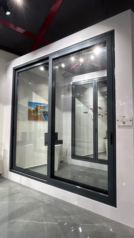 Upvc Sliding Door - Color: Black