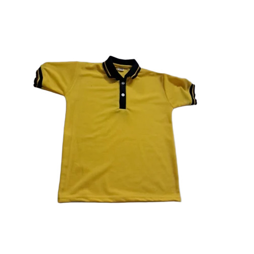Yellow Polyester School T-Shirt
