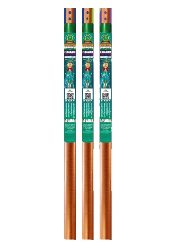 80 Mm Dia 3 Mtr Length Copper Bonded Earthing Electrode - Color: Gold
