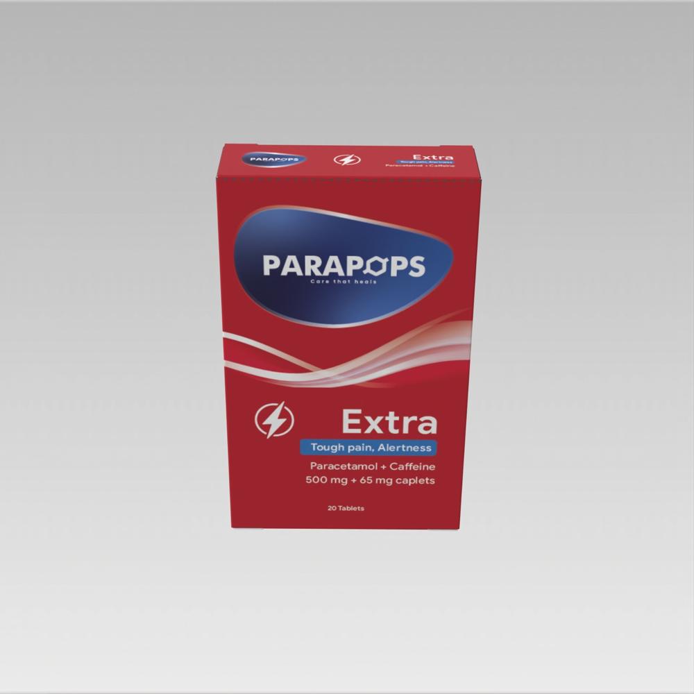 PARAPOPS EXTRA (Paracetamol + Caffeine)