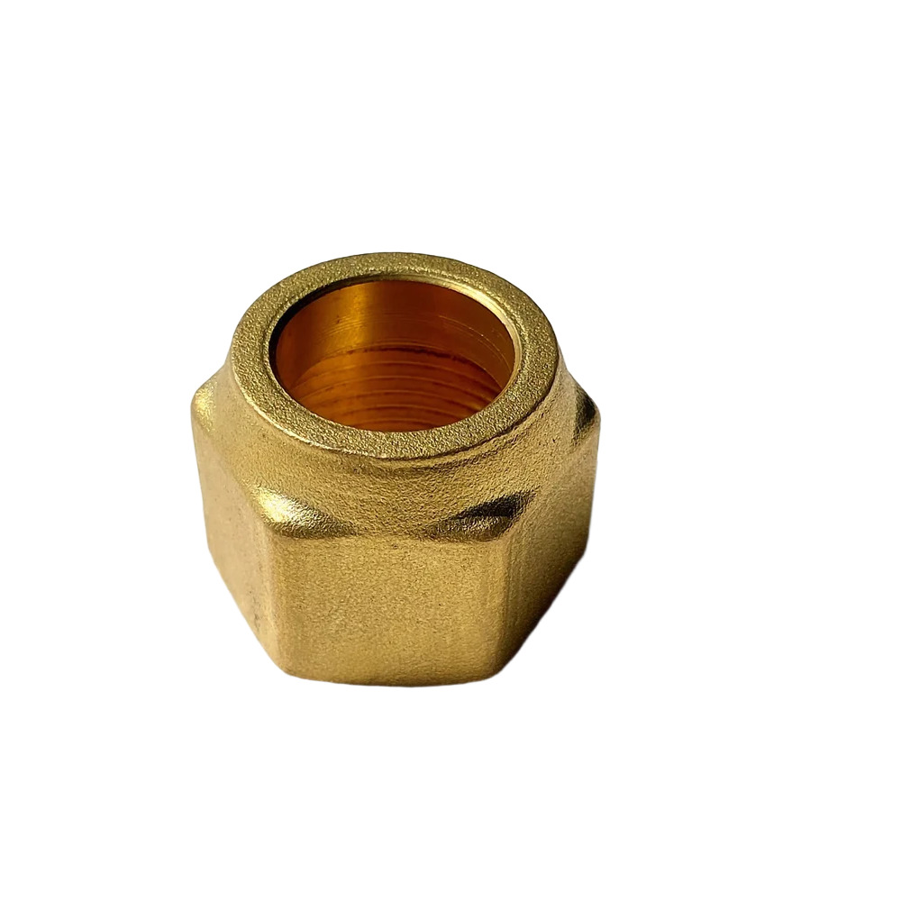 Brass Flare Nut 3-4 Inch - Color: Golden