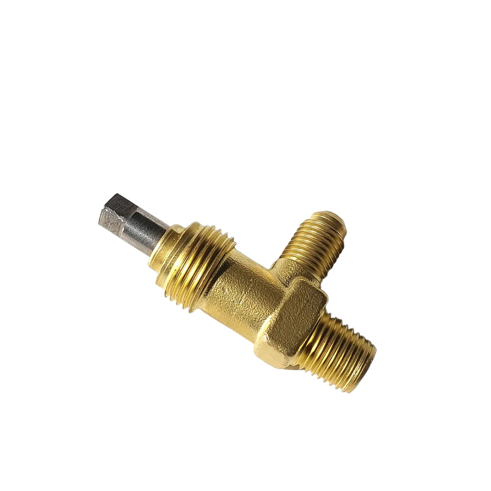 Brass Refrigerant Angle Packed Receiver Valve