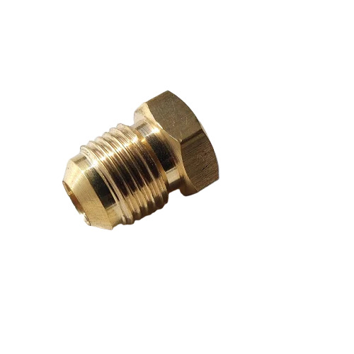 Brass Flare Plug High-Quality Brass Fittings For Sealing Flared Connections - Color: Golden