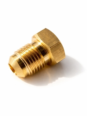 Brass Flare Plug High-Quality Brass Fittings for Sealing Flared Connections