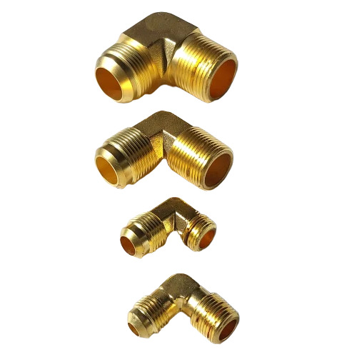 Brass Flare to NPT Elbow