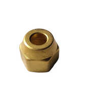 Brass Flare Nuts For Hvac Systems 3-8 X1-4 Inch - Color: Golden