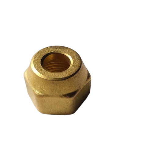 Reducing Hex Flare Nut 5-8 X 1-2 Inch - Color: Golden