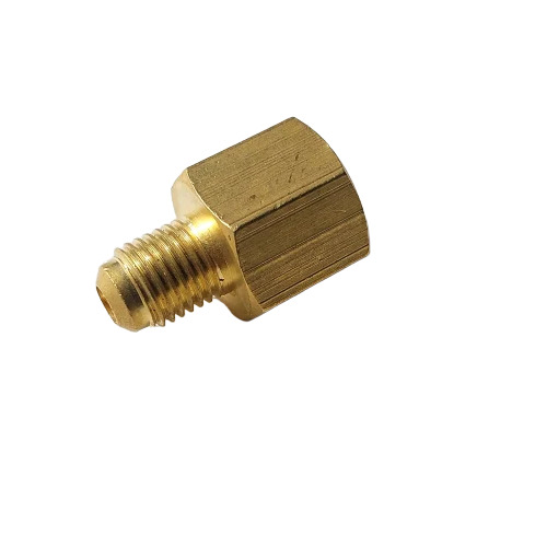 1-4 Inch Brass Gauge Adapter - Color: Golden