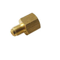 1-4 Inch Brass Gauge Adapter - Color: Golden