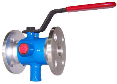 SS 1 PC Jacketed Ball Valve