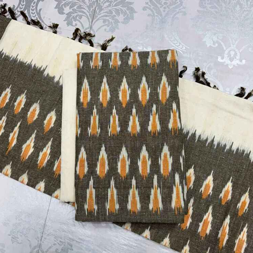 Single Ikat Cotton Dress Materials - Application: Apparel/Clothing