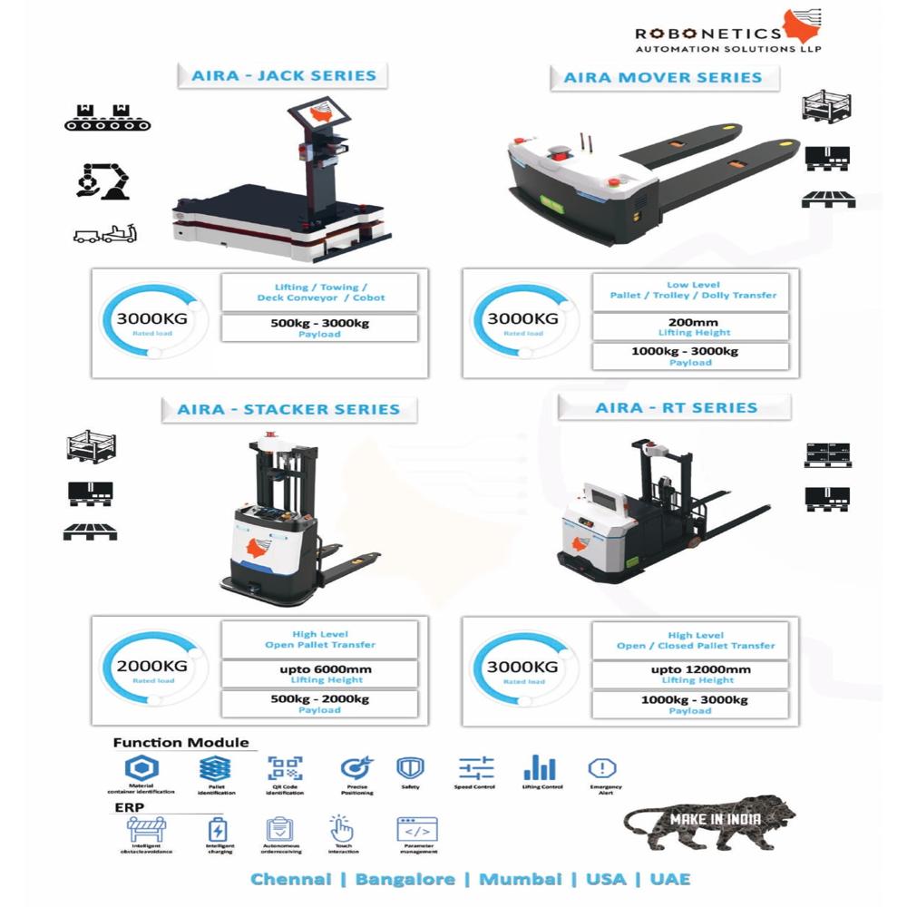 Automated Guided Vehicle - Jack series Tugger - sumo - AGV / AMR