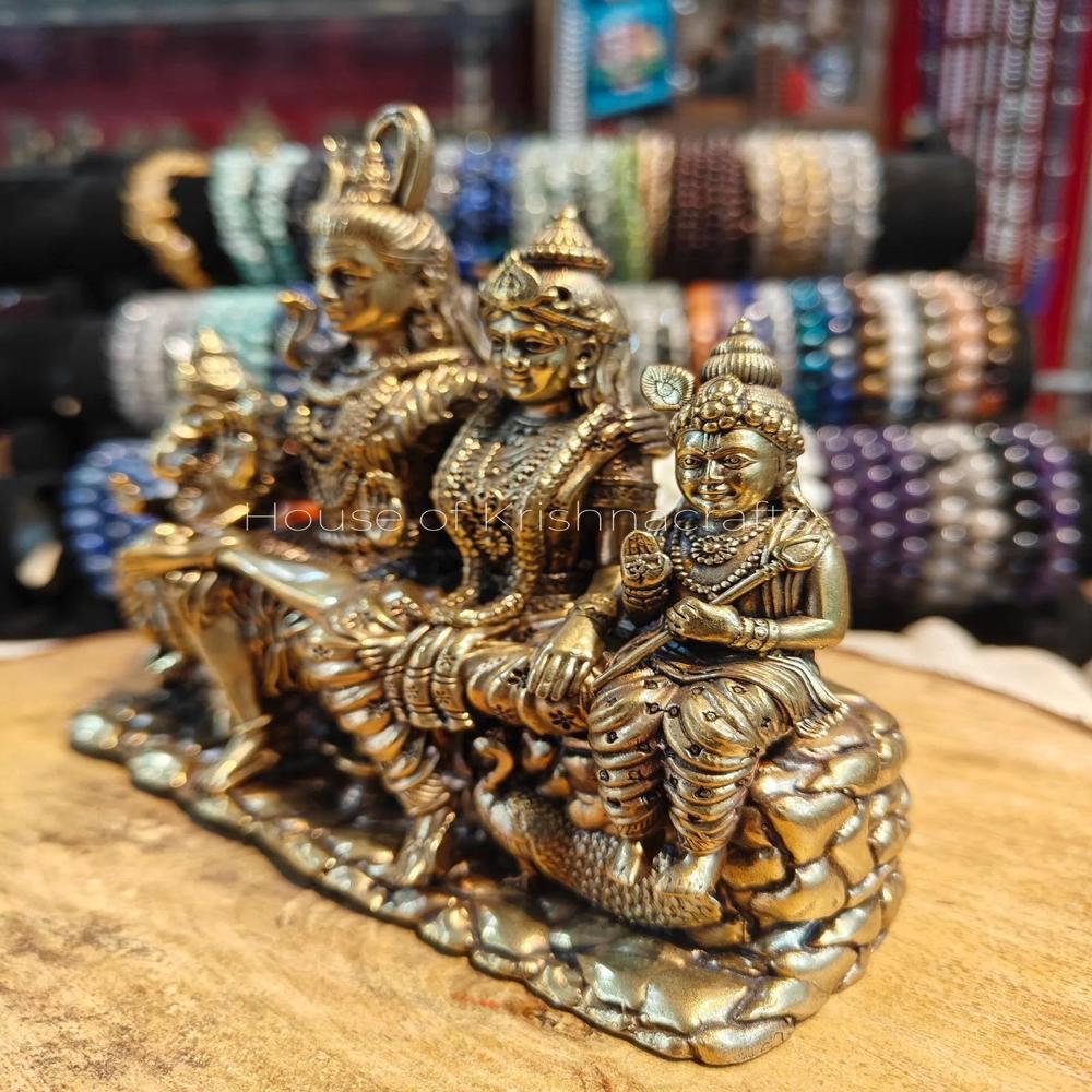 Shiva Parivar Brass Statue