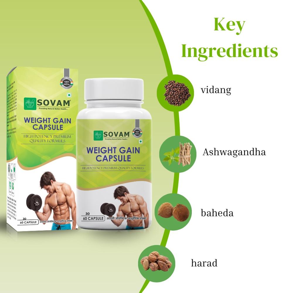 Weight Gain Capsule Ayurvedic Medicine 