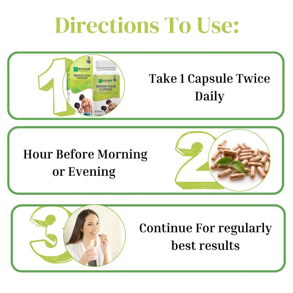 Weight Gain Capsule Ayurvedic Medicine 