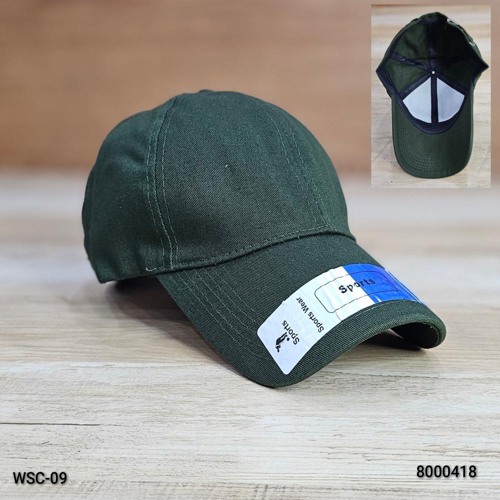 Cotton Mens Caps - Color: Green