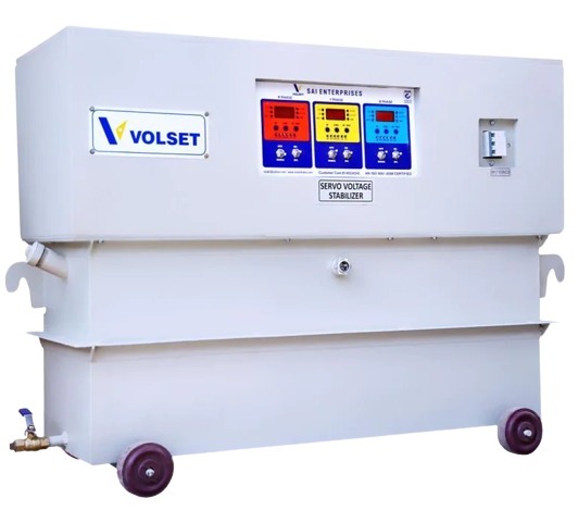 25kva Three Phase Oil Cooled Servo Voltage Stabilizer - Dimension (L*w*h): 900*350*440  Centimeter (Cm)