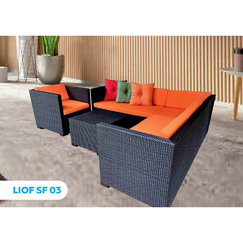 Liof-Sf-03 Sofa Set - Color: Black