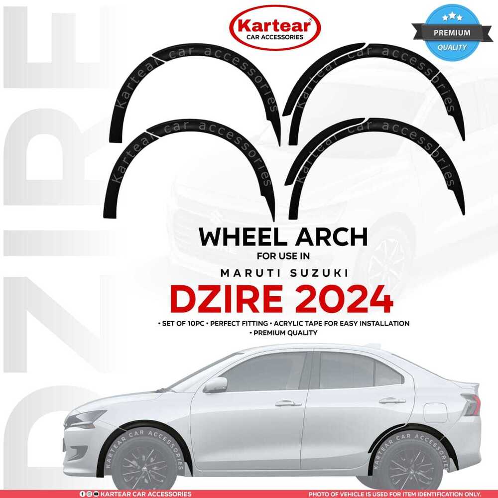 Dzire 2024 Wheel Arch - Installation Type: Self