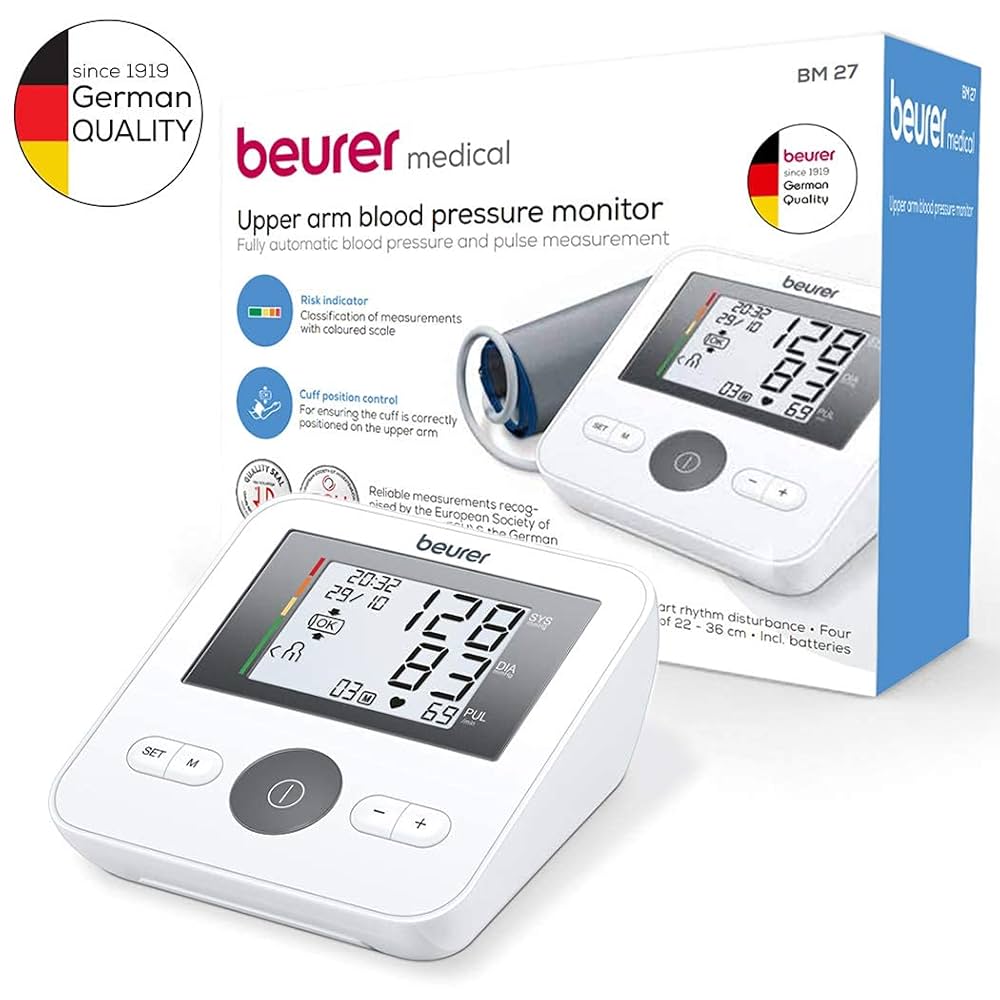 Beurer BM 27 upper arm blood pressure monitor
