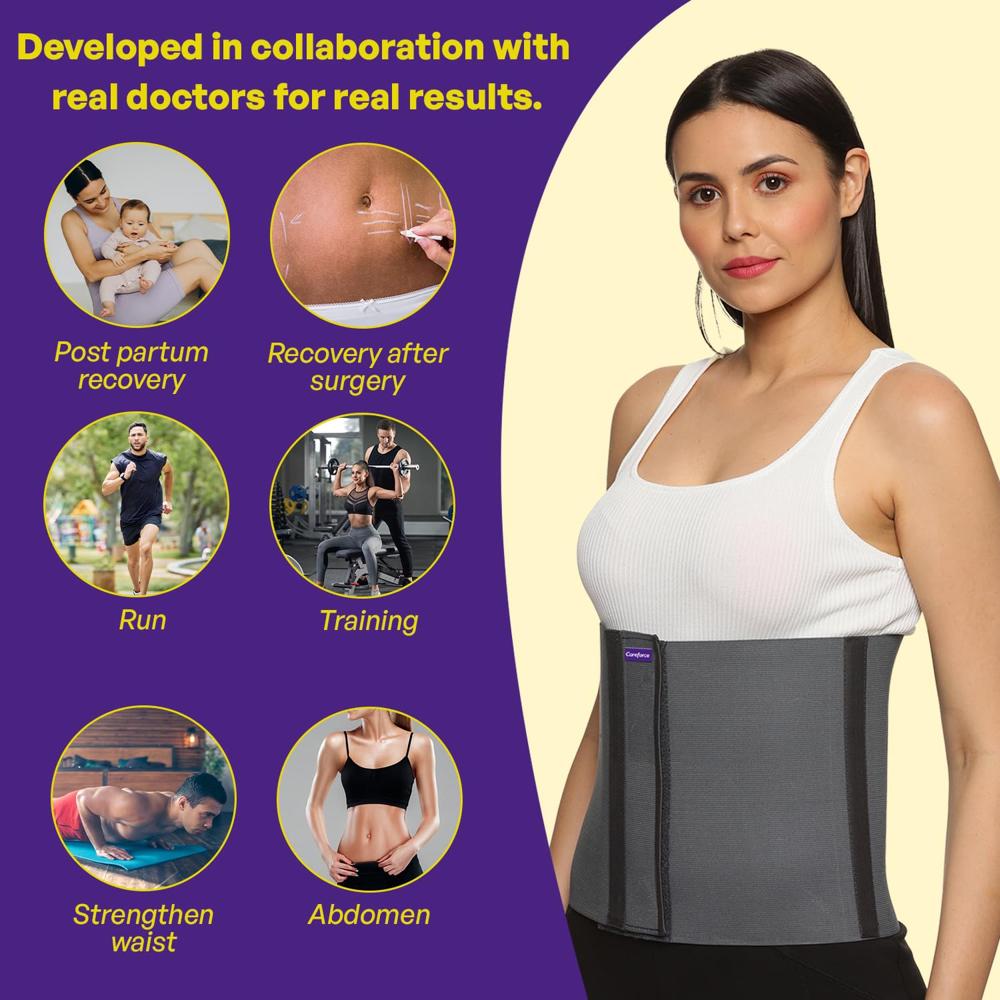 Abdominal Support Brace Grey