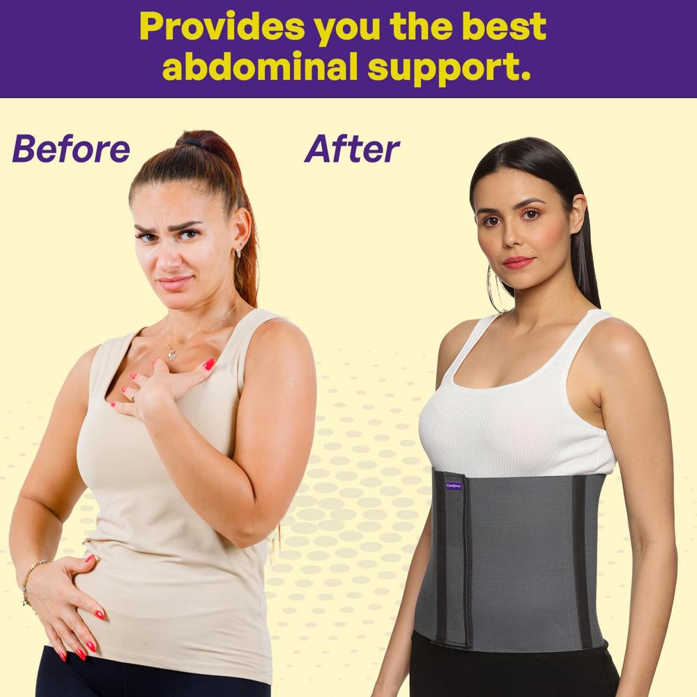 Abdominal Support Brace Grey