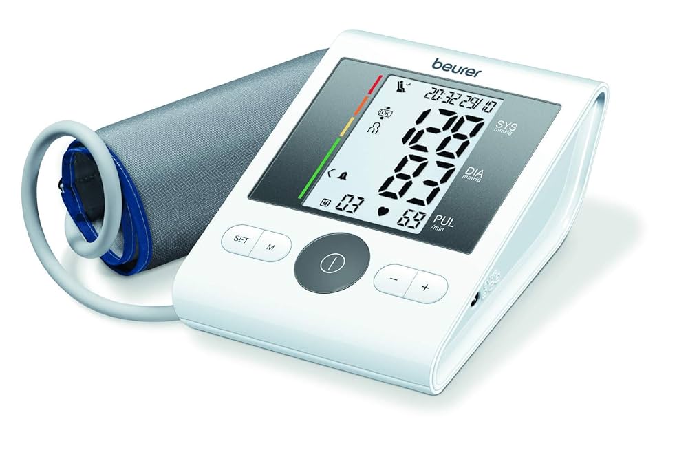 Bm 28 Blood Pressure Monitor With Adaptor - Color: White