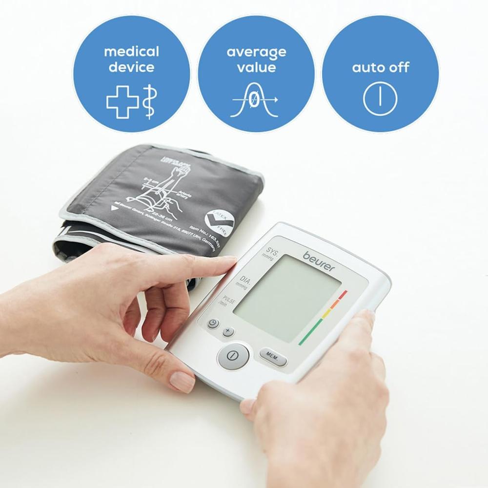 Beurer BM35 Fully Automatic Digital Blood Pressure Monitor (Grey)