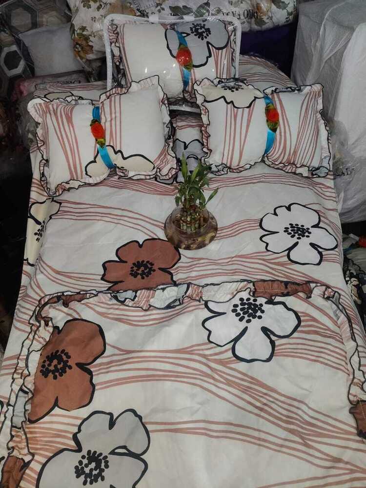 Printed Bed Comforter 5 Pcs Set - Material: 100% Cotton