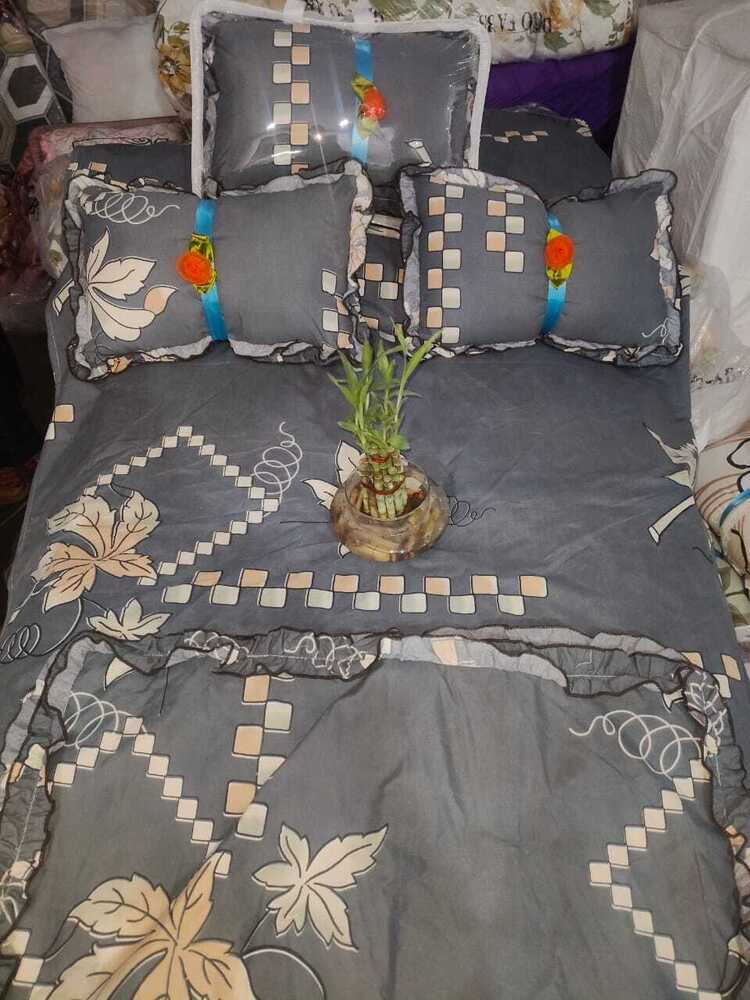 Printed Bed Comforter 5 Pcs Set - Material: 100% Cotton