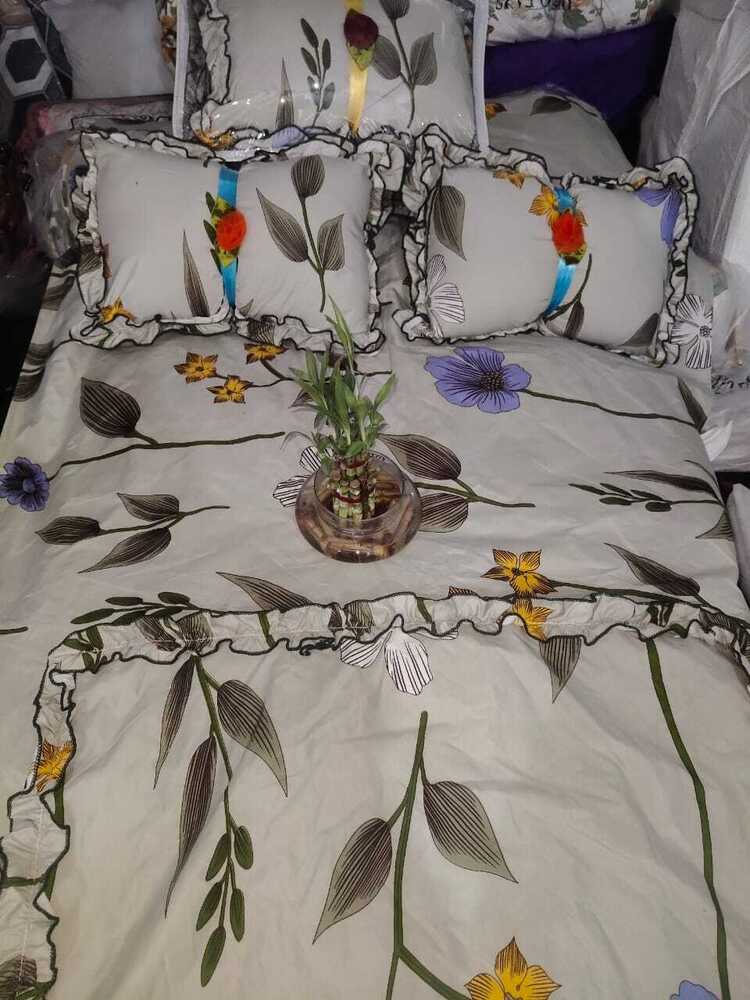 Printed Bed Comforter 5 Pcs Set - Material: 100% Cotton