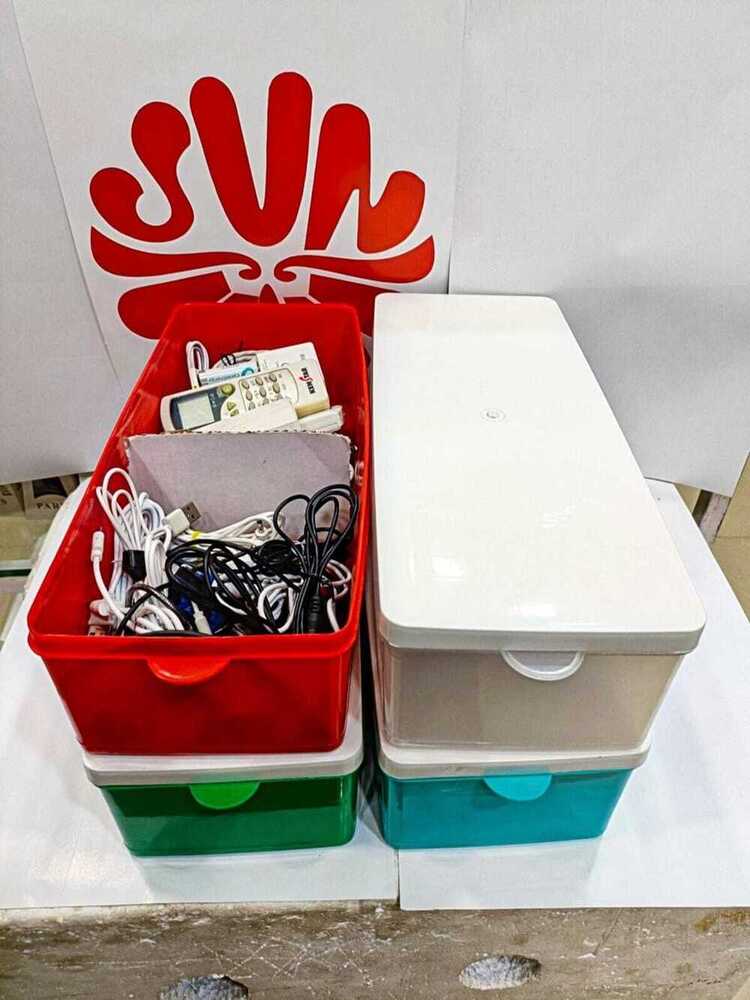 Plastic Storage Box - Color: White