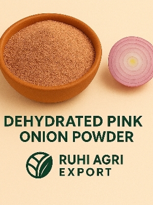 Dehydrated pink onion powder