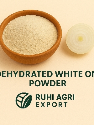 Dehydrated white onion powder