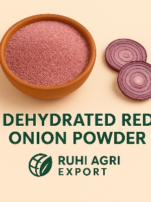 Dehydrated red onion powder