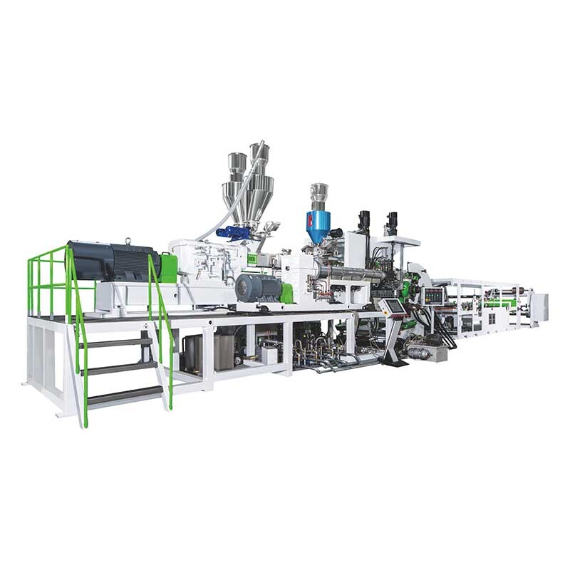 Twin Screw Dryer-Free Vented Pet Sheet Extrusion Line - Automatic Grade: Semi-Automatic